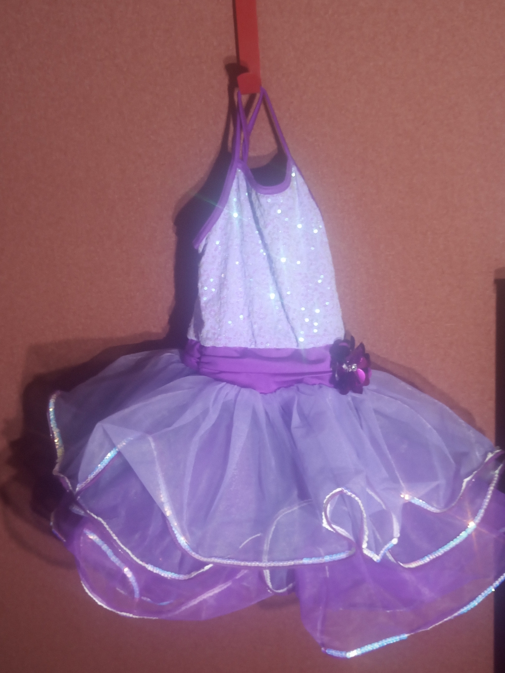 Weissman 12471 Ombré Curly Hem Tutu Dance Costume - Size SC - Purple